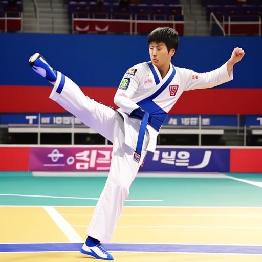 跆拳道决赛：韩国选手夺冠
